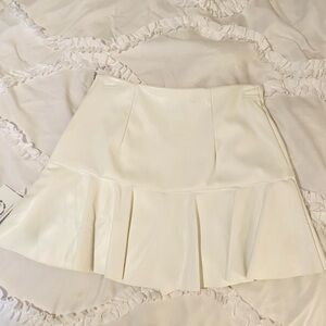 white skort